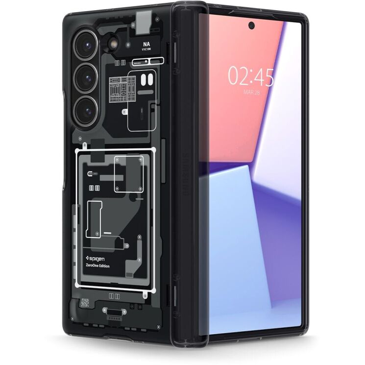 Защитный чехол Spigen (SGP) Ultra Hybrid Pro Zero One для Samsung Galaxy Fold 6 - Black: фото 4 из 22