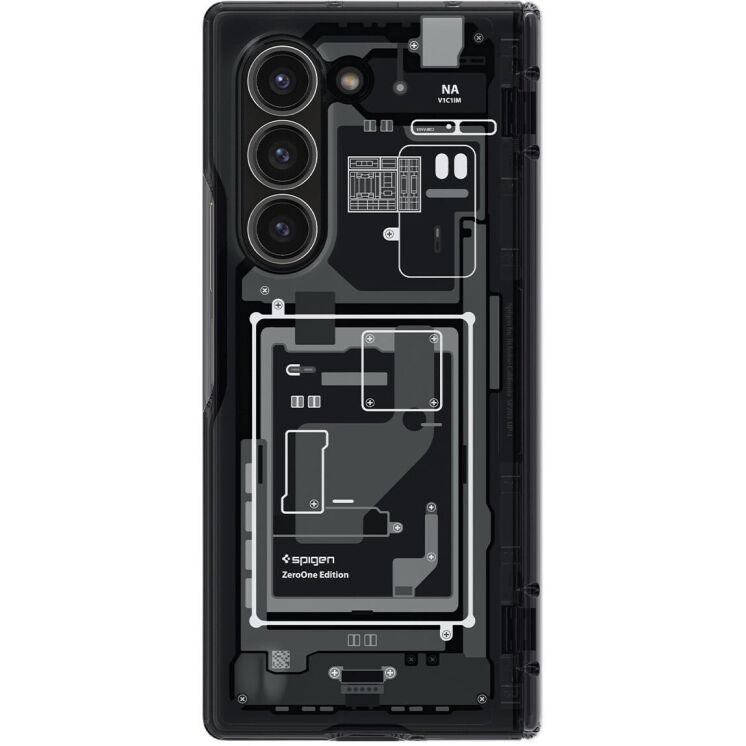 Защитный чехол Spigen (SGP) Ultra Hybrid Pro Zero One для Samsung Galaxy Fold 6 - Black: фото 2 из 22