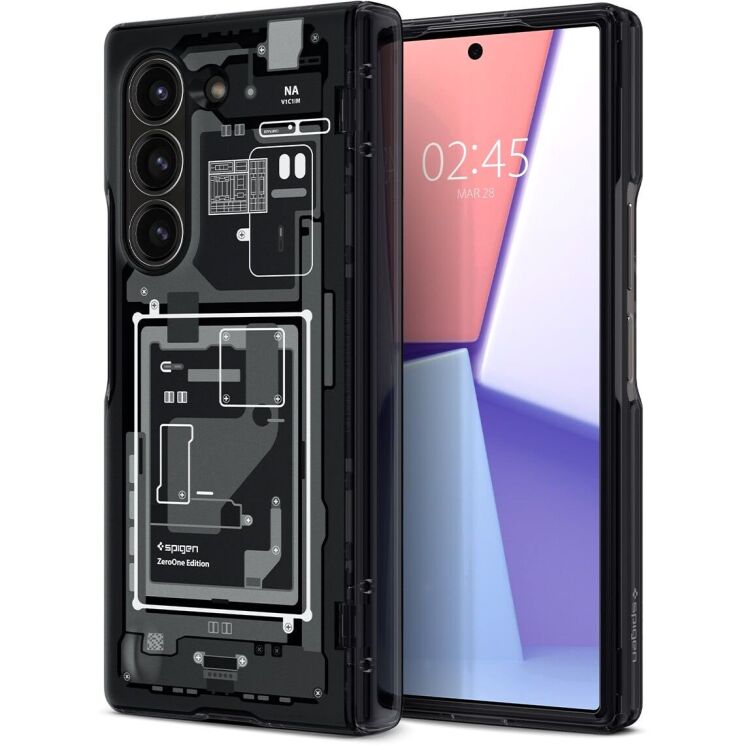 Защитный чехол Spigen (SGP) Ultra Hybrid Pro Zero One для Samsung Galaxy Fold 6 - Black: фото 1 из 22