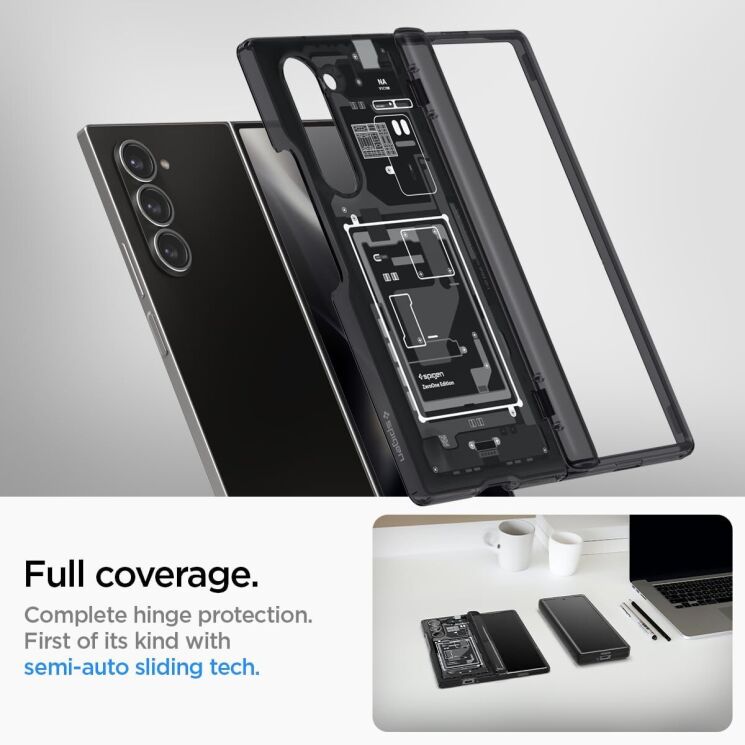 Защитный чехол Spigen (SGP) Ultra Hybrid Pro Zero One для Samsung Galaxy Fold 6 - Black: фото 18 из 22