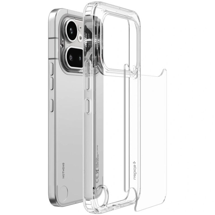 Защитный чехол Spigen Ultra Hybrid для Nothing Phone (4a) Pro (ACS11632) - Crystal Clear (411434C) Защитный чехол Spigen Ultra Hybrid для Nothing Phone (4a) Pro (ACS11632) - Crystal Clear: фото 4 из 10