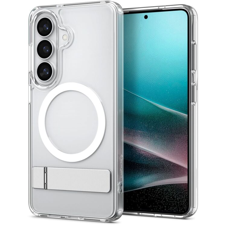 Захисний чохол Spigen Ultra Hybrid S (MagFit) для Samsung Galaxy S26 (S942) ACS11061 - Clear White: фото 1 з 12