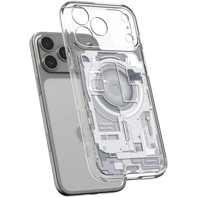 Защитный чехол Spigen Ultra Hybrid Zero One (MagFit) для iPhone 18 Pro (ACS12163) - White: фото 4 из 12