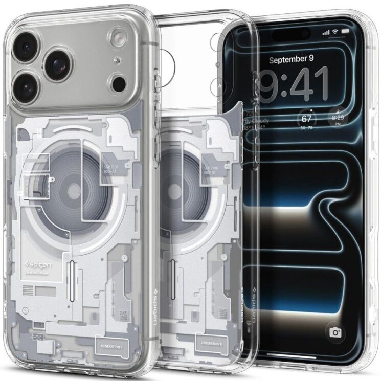 Защитный чехол Spigen Ultra Hybrid Zero One (MagFit) для iPhone 18 Pro (ACS12163) - White: фото 1 из 12
