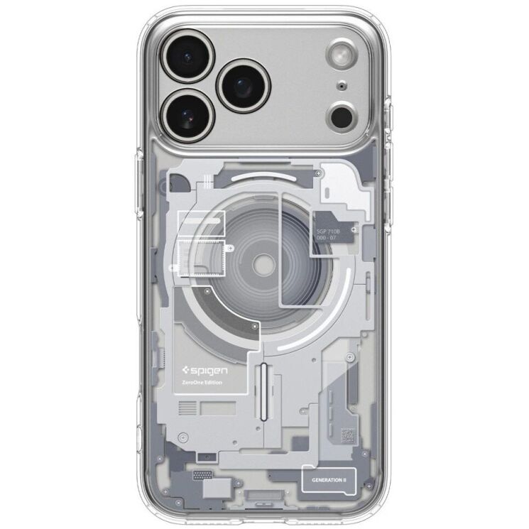Защитный чехол Spigen Ultra Hybrid Zero One (MagFit) для iPhone 18 Pro (ACS12163) - White: фото 3 из 12