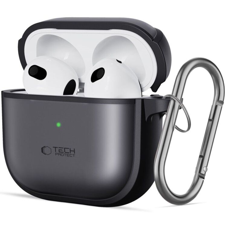 Защитный чехол Tech-Protect Magmat (FH) для Apple AirPods 4 - Matte Black: фото 1 из 10
