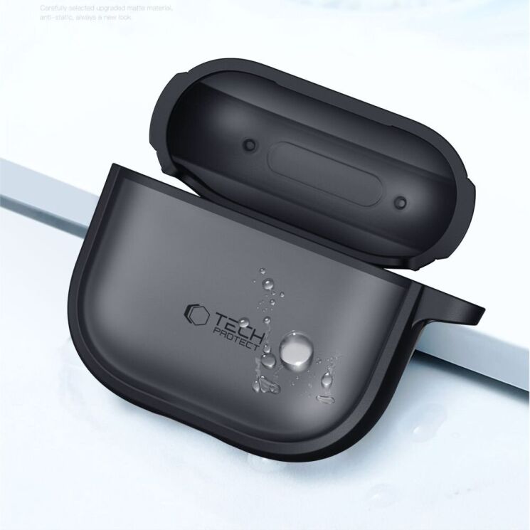 Защитный чехол Tech-Protect Magmat (FH) для Apple AirPods 4 - Matte Black: фото 4 из 10