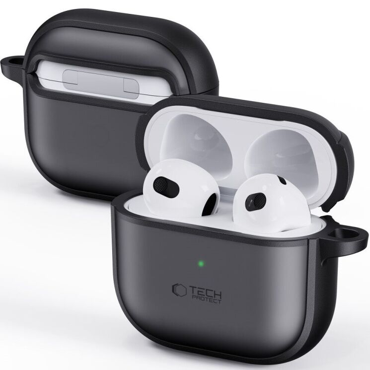 Защитный чехол Tech-Protect Magmat (FH) для Apple AirPods 4 - Matte Black: фото 3 из 10