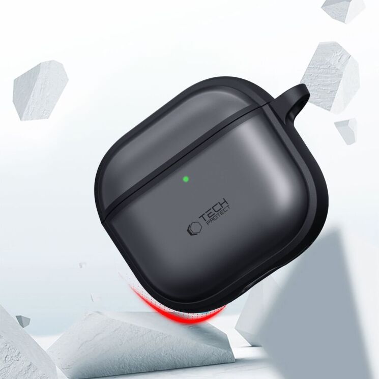 Защитный чехол Tech-Protect Magmat (FH) для Apple AirPods 4 - Matte Black: фото 6 из 10