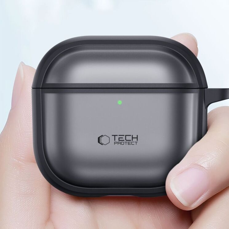 Защитный чехол Tech-Protect Magmat (FH) для Apple AirPods 4 - Matte Black: фото 5 из 10