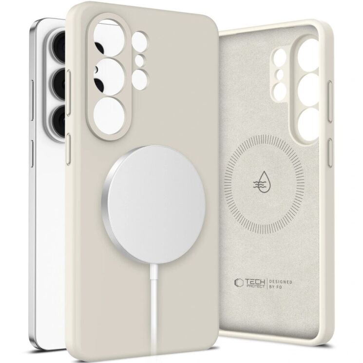 Защитный чехол Tech-Protect Silicone MagSafe для Samsung Galaxy S26 Ultra (S948) - Cosmic Latte: фото 1 из 10