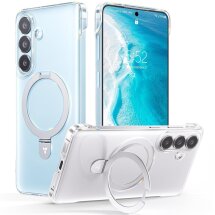 Защитный чехол TORRAS Ostand Q1 Slim (with MagSafe) для Samsung Galaxy S26 - Clear: фото 1 из 7