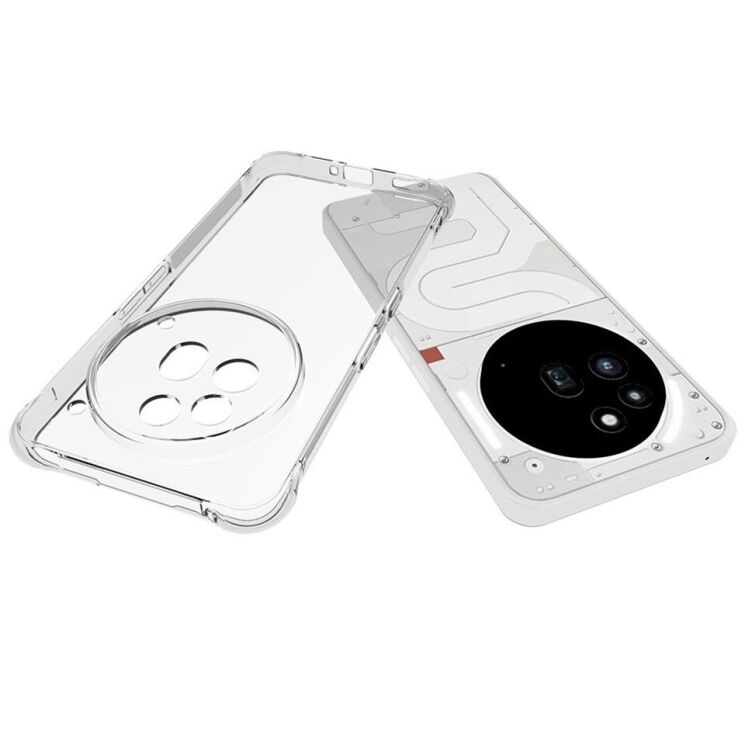 Защитный чехол UniCase AirBag для Nothing Phone (3a) Pro - Transparent: фото 4 из 5