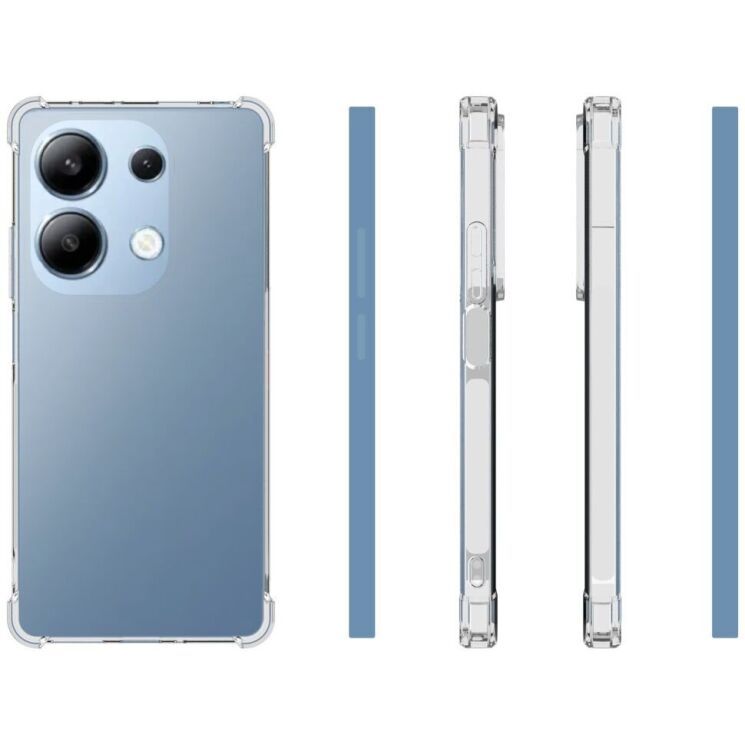 Защитный чехол UniCase AirBag для Xiaomi Redmi Note 13 Pro 4G / Poco M6 Pro - Transparent: фото 5 из 5