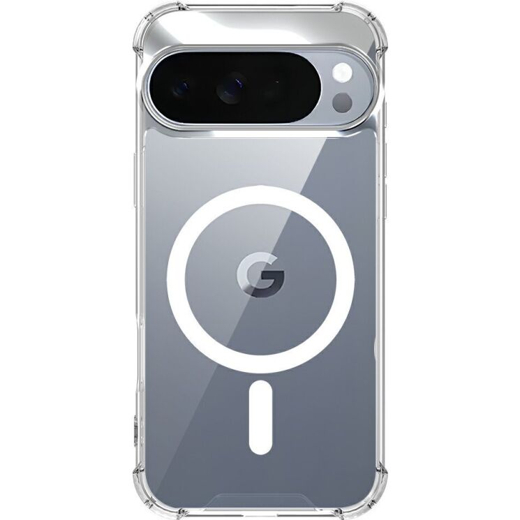 Защитный чехол UniCase AirBag Flow MagSafe для Google Pixel 11 Pro XL - Transparent: фото 2 из 14