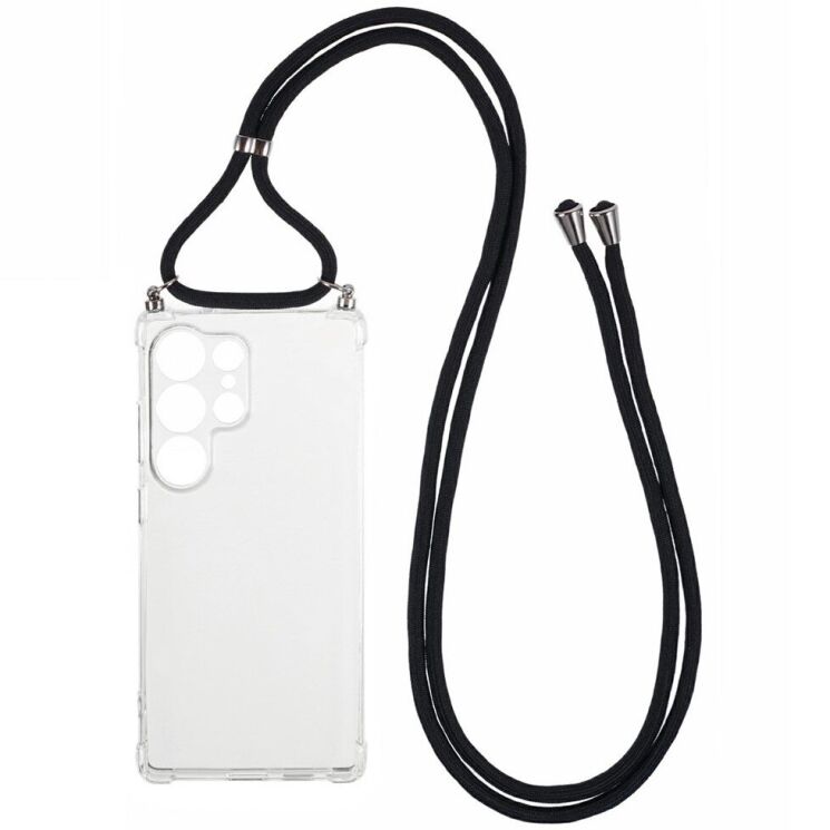 Защитный чехол UniCase AirBag with Strap для Samsung Galaxy S26 Ultra - Transparent: фото 1 из 5