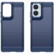 Защитный чехол UniCase Carbon для Motorola Edge 50 Fusion - Blue (354218L). Фото 2 из 8