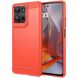Защитный чехол UniCase Carbon для Motorola Moto G75 - Red (367806R). Фото 1 из 11
