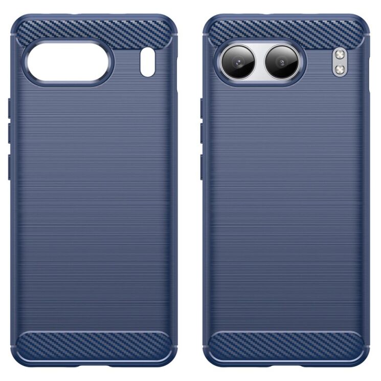 Защитный чехол UniCase Carbon для OnePlus Nord 4 - Blue: фото 2 из 8
