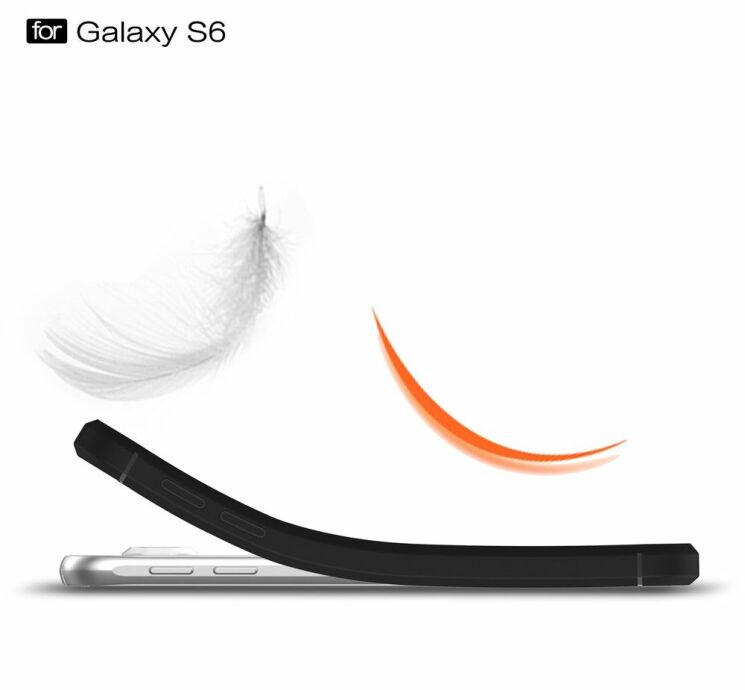 Защитный чехол UniCase Carbon для Samsung Galaxy S6 (G920) - Red: фото 5 из 9