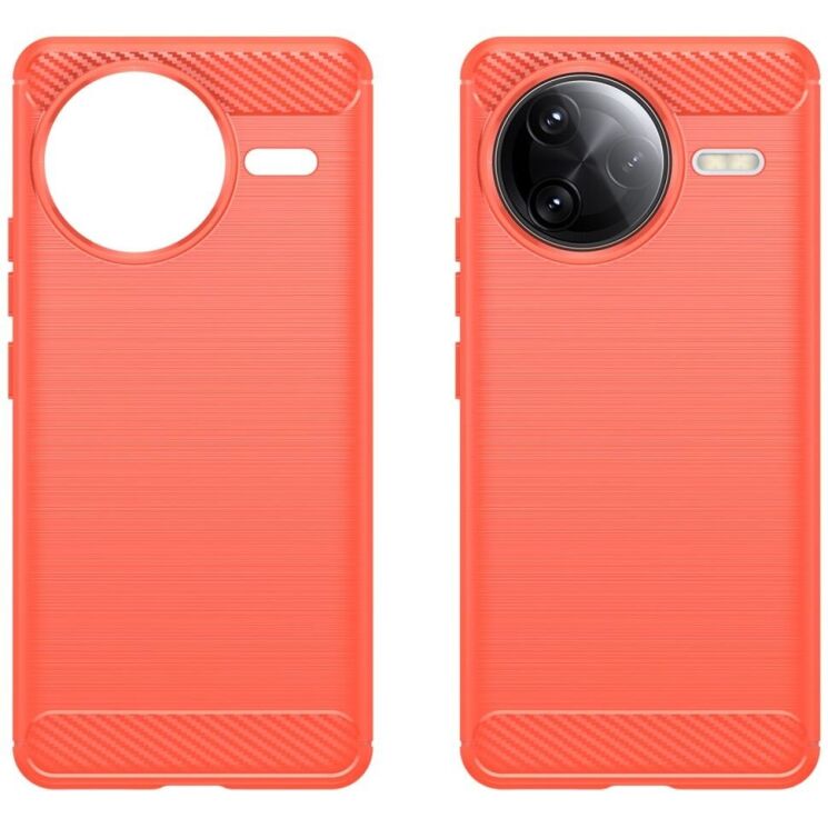 Защитный чехол UniCase Carbon для Xiaomi Poco F7 Ultra - Red: фото 2 из 8