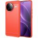 Защитный чехол UniCase Carbon для Xiaomi Poco F7 Ultra - Red (378724R). Фото 1 из 8