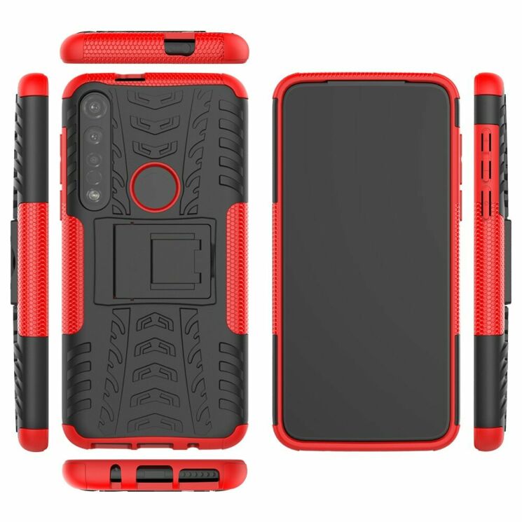 Защитный чехол UniCase Hybrid X для Motorola Moto G8 Plus (XT2019) - Red: фото 9 из 9