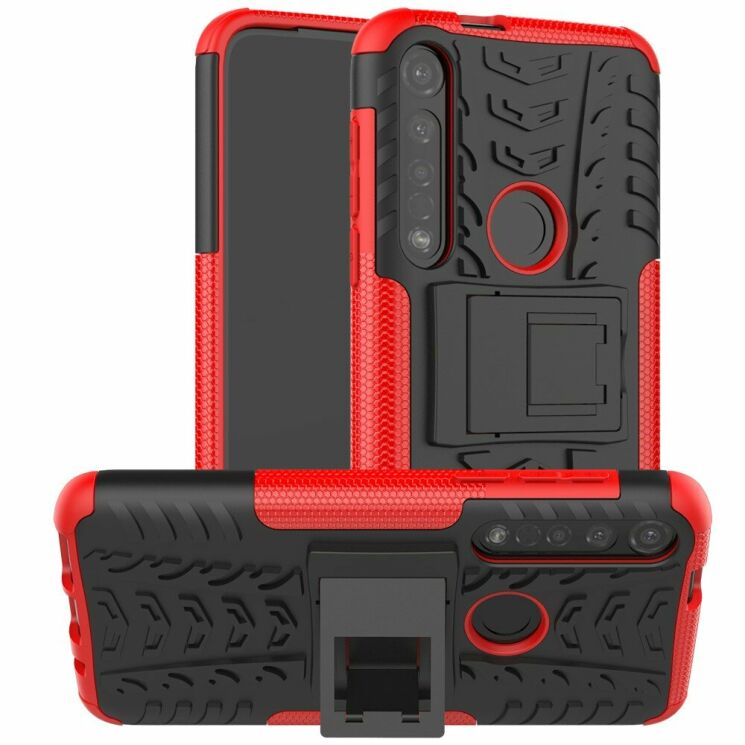 Защитный чехол UniCase Hybrid X для Motorola Moto G8 Plus (XT2019) - Red: фото 1 из 9