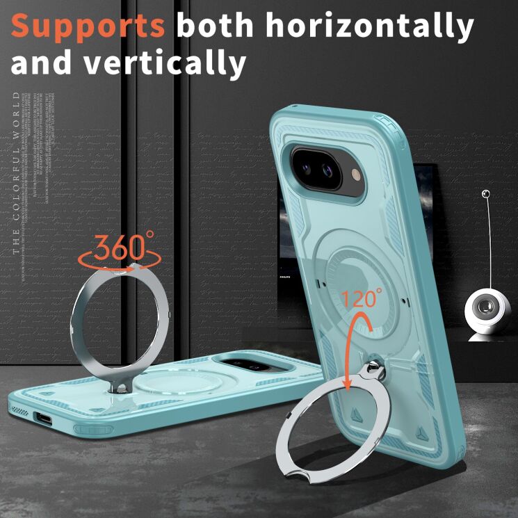 Захисний чохол UniCase Lander Armor для Google Pixel 9a - Baby Blue: фото 2 з 6