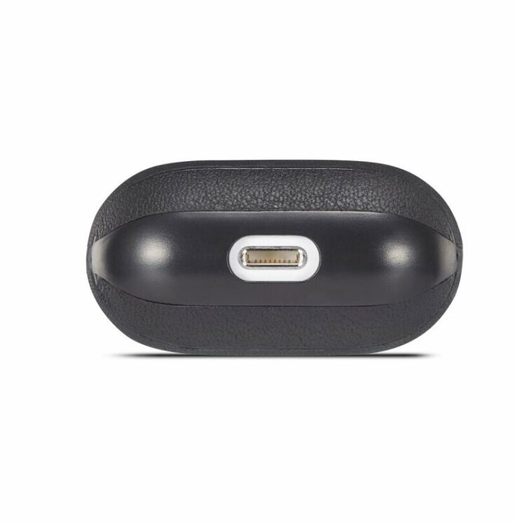 Защитный чехол UniCase Leather Cover для Apple AirPods 1 / 2 - Black: фото 7 из 14