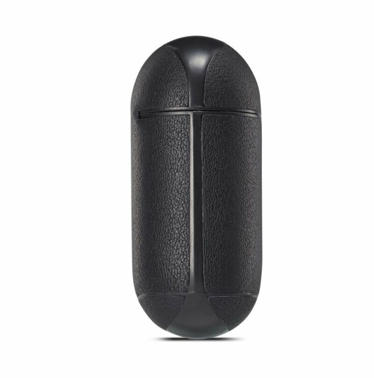Защитный чехол UniCase Leather Cover для Apple AirPods 1 / 2 - Black: фото 6 из 14
