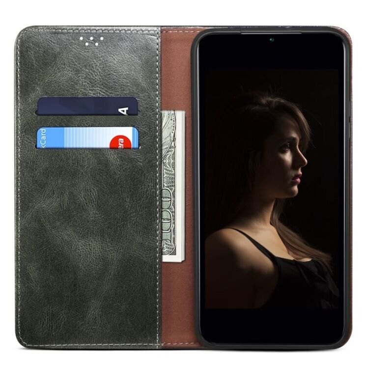 Защитный чехол UniCase Leather Wallet для Google Pixel 9 / 9 Pro - Green: фото 2 из 7