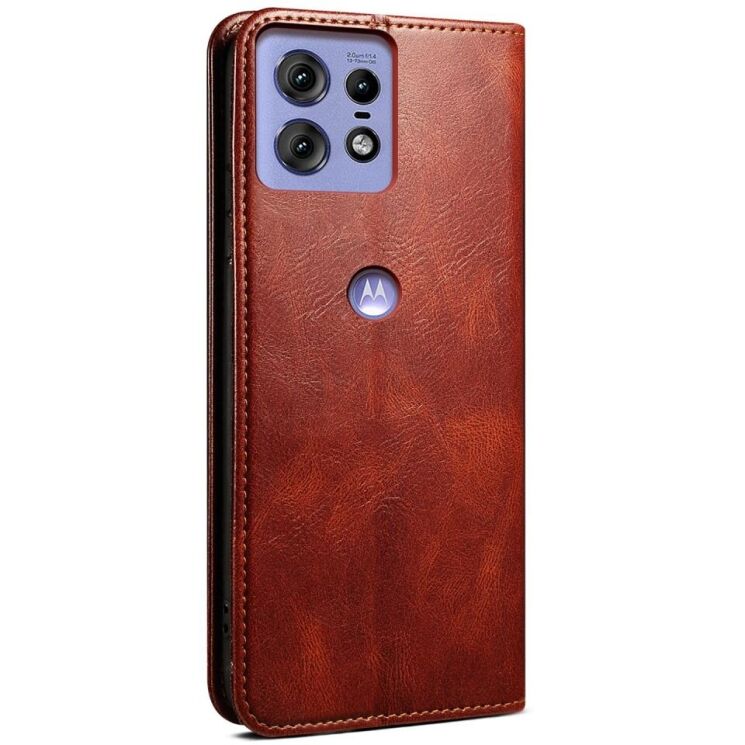 Защитный чехол UniCase Leather Wallet для Motorola Edge 50 Pro - Brown: фото 6 из 6