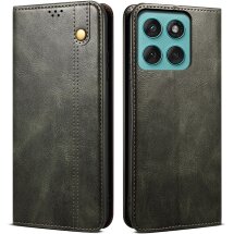 Защитный чехол UniCase Leather Wallet для Motorola Moto G56 - Green: фото 1 из 7