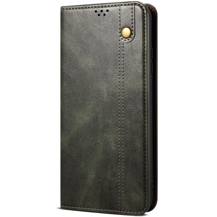 Защитный чехол UniCase Leather Wallet для Motorola Moto G56 - Green: фото 5 из 7