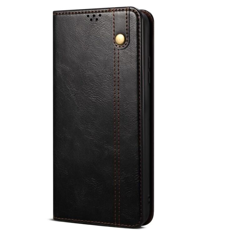 Защитный чехол UniCase Leather Wallet для OPPO A78 - Black: фото 6 из 8