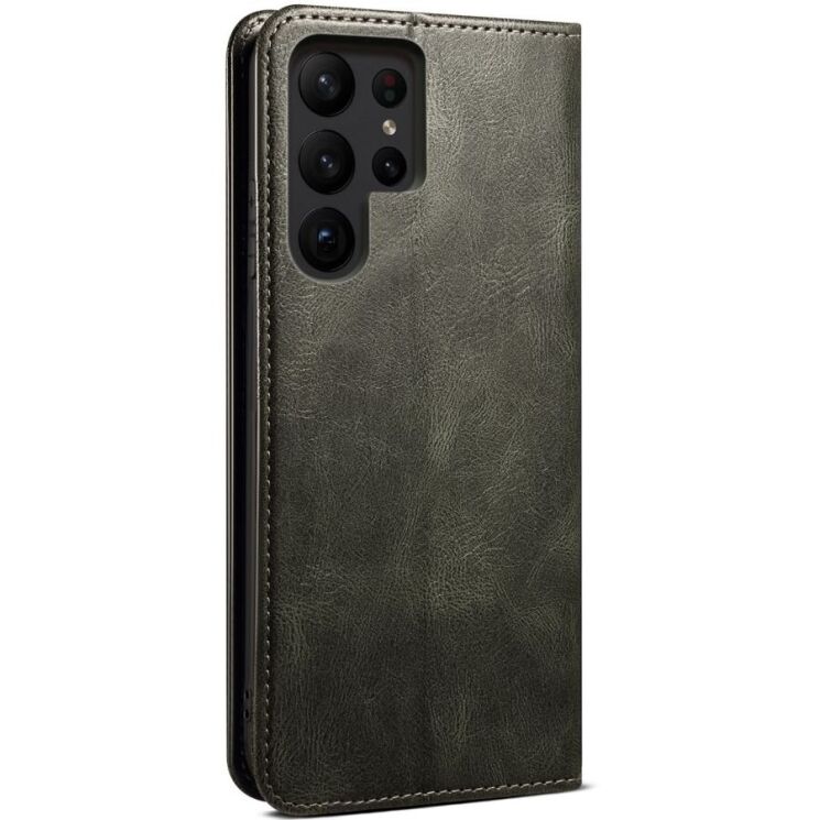 Захисний чохол UniCase Leather Wallet для Samsung Galaxy S23 Ultra (S918) - Green: фото 8 з 9