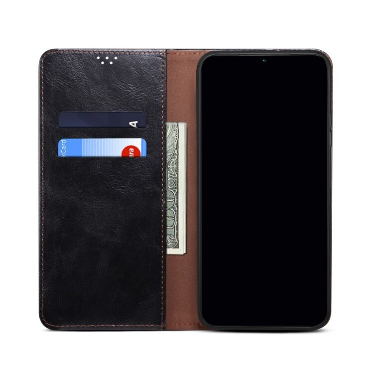Защитный чехол UniCase Leather Wallet для VIVO V21e - Black: фото 6 из 22