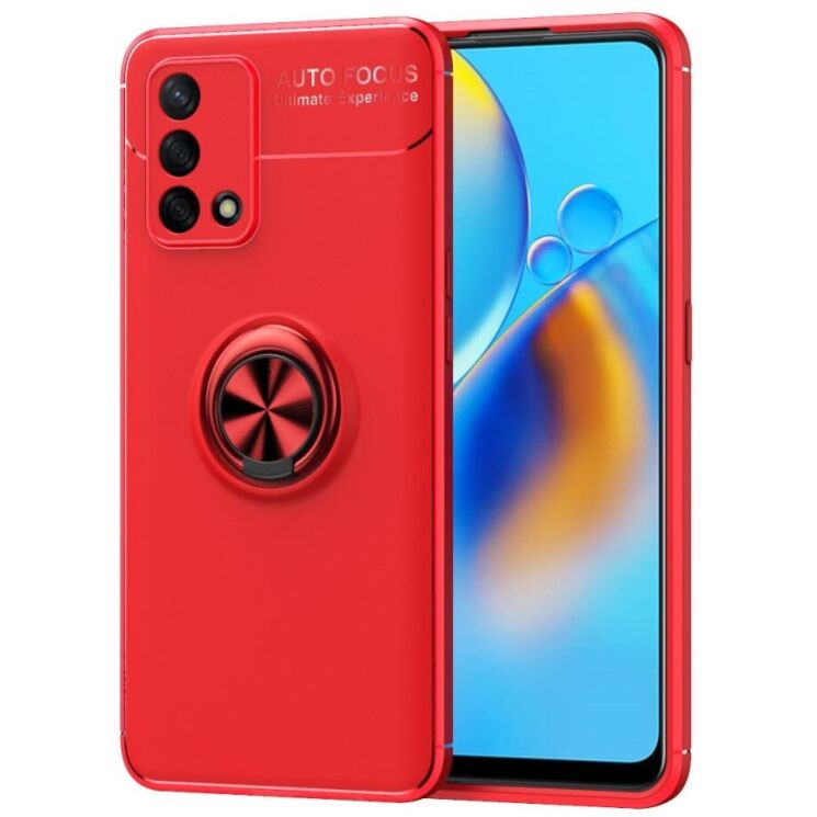 Защитный чехол UniCase Magnetic Ring для OPPO A74 - Red: фото 1 из 15