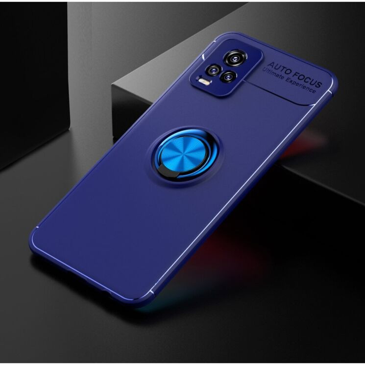 Чехол с магнитным кольцом UniCase Magnetic Ring для VIVO V20 - Dark Blue: фото 2 из 13