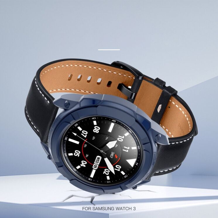 Защитный чехол UniCase Scale Ring Protection для Samsung Galaxy Watch 3 (45mm) - Dark Blue: фото 2 из 5