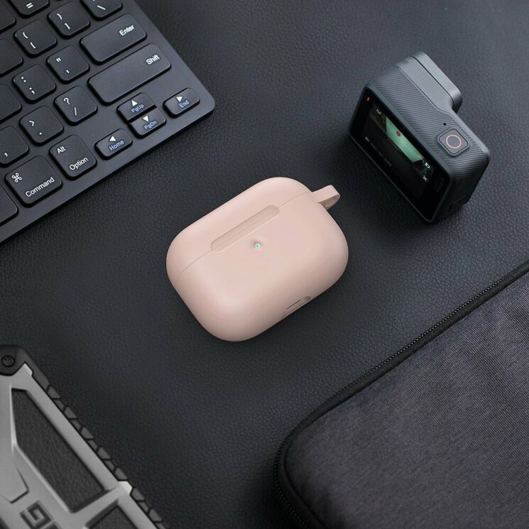Захисний чохол UniCase Simple Stylish для Apple AirPods Pro - Pink: фото 6 з 7