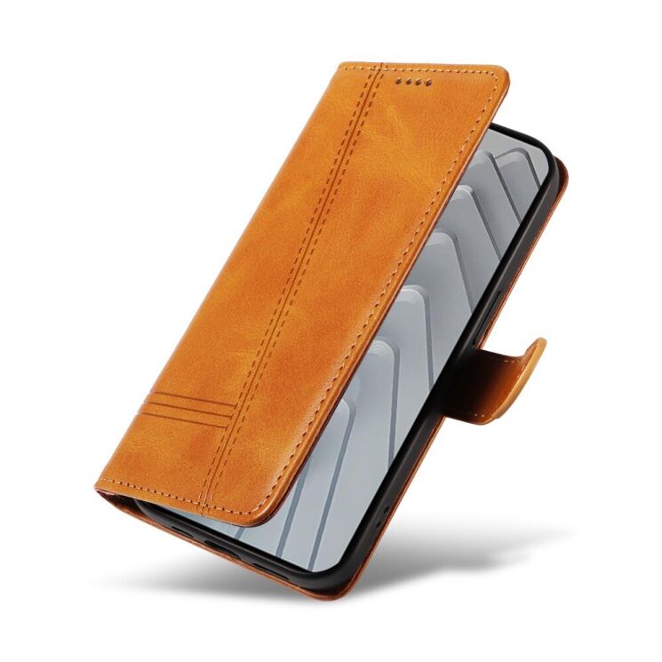 Защитный чехол UniCase T-Shape Lines для Xiaomi Redmi Note 14 4G - Brown: фото 7 из 8