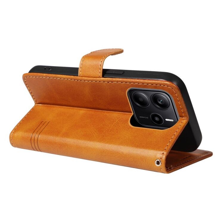 Защитный чехол UniCase T-Shape Lines для Xiaomi Redmi Note 14 4G - Brown: фото 6 из 8