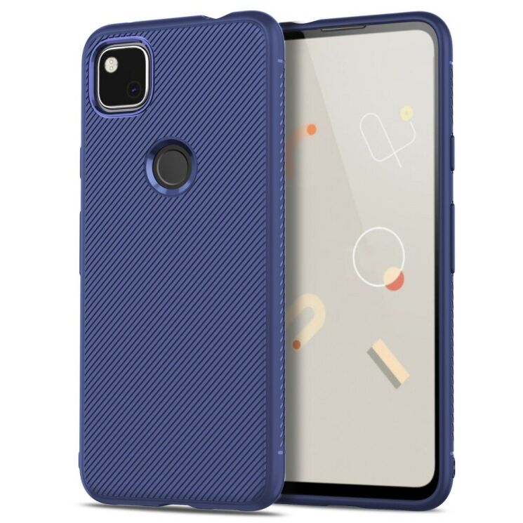 Защитный чехол UniCase Twill Soft для Google Pixel 4A - Blue: фото 1 из 8