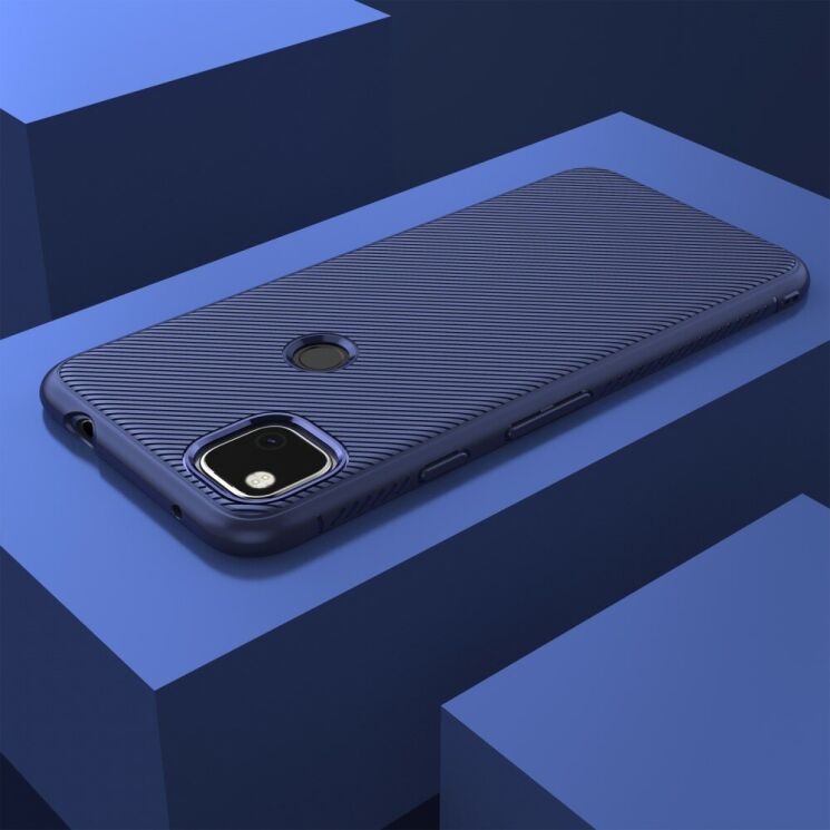 Защитный чехол UniCase Twill Soft для Google Pixel 4A - Blue: фото 3 из 8