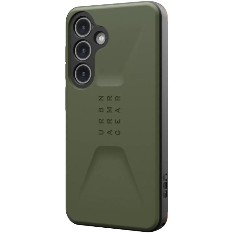 Захисний чохол URBAN ARMOR GEAR (UAG) Civilian для Samsung Galaxy S24 (S921) - Olive Drab: фото 2 з 9