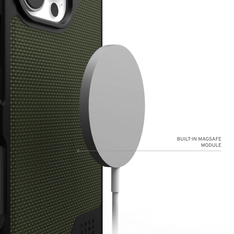 Захисний чохол URBAN ARMOR GEAR (UAG) Metropolis LT MagSafe для Apple iPhone 16 Pro Max - Kevlar Olive: фото 7 з 10