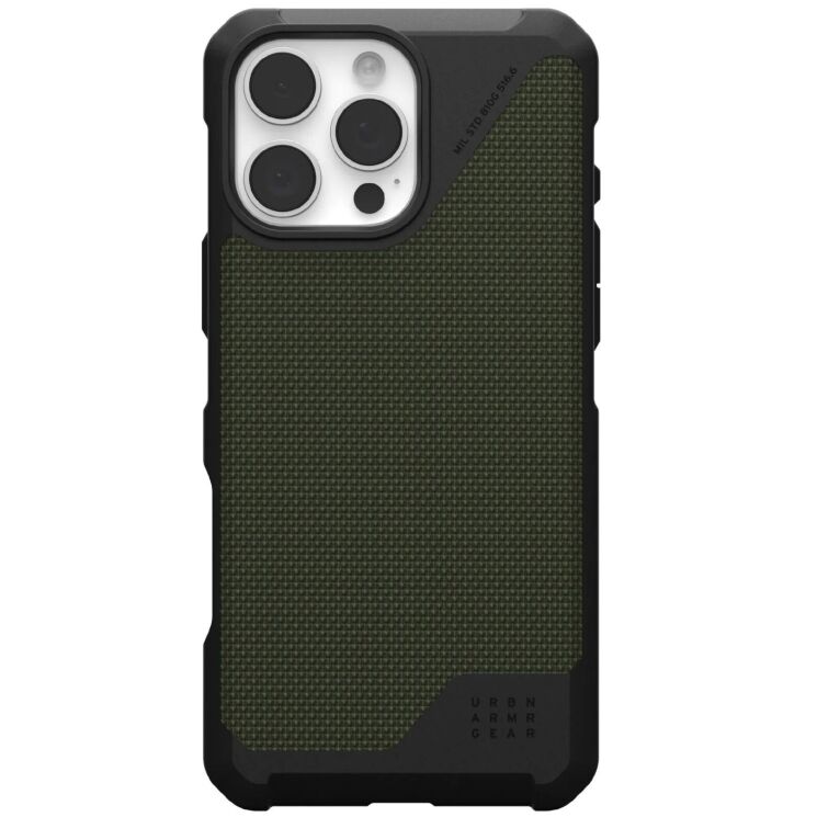 Захисний чохол URBAN ARMOR GEAR (UAG) Metropolis LT MagSafe для Apple iPhone 16 Pro Max - Kevlar Olive: фото 1 з 10
