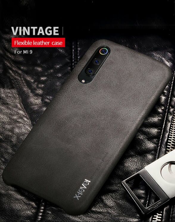 Захисний чохол X-LEVEL Vintage для Xiaomi Mi 9 - Black: фото 2 з 13